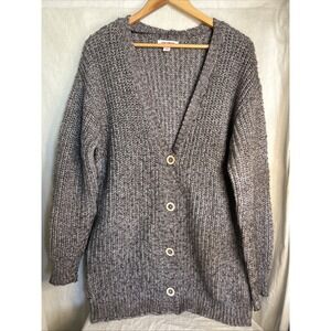 Joe Fresh Women's Brown / Grey Button Up Cardigan Size M